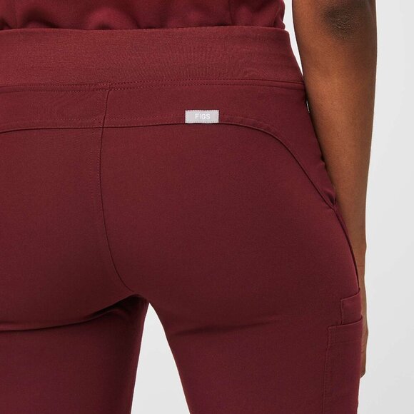 Figs Technical Collection Kade Scrub Pants Burgundy 4XL - Picture 3 of 14